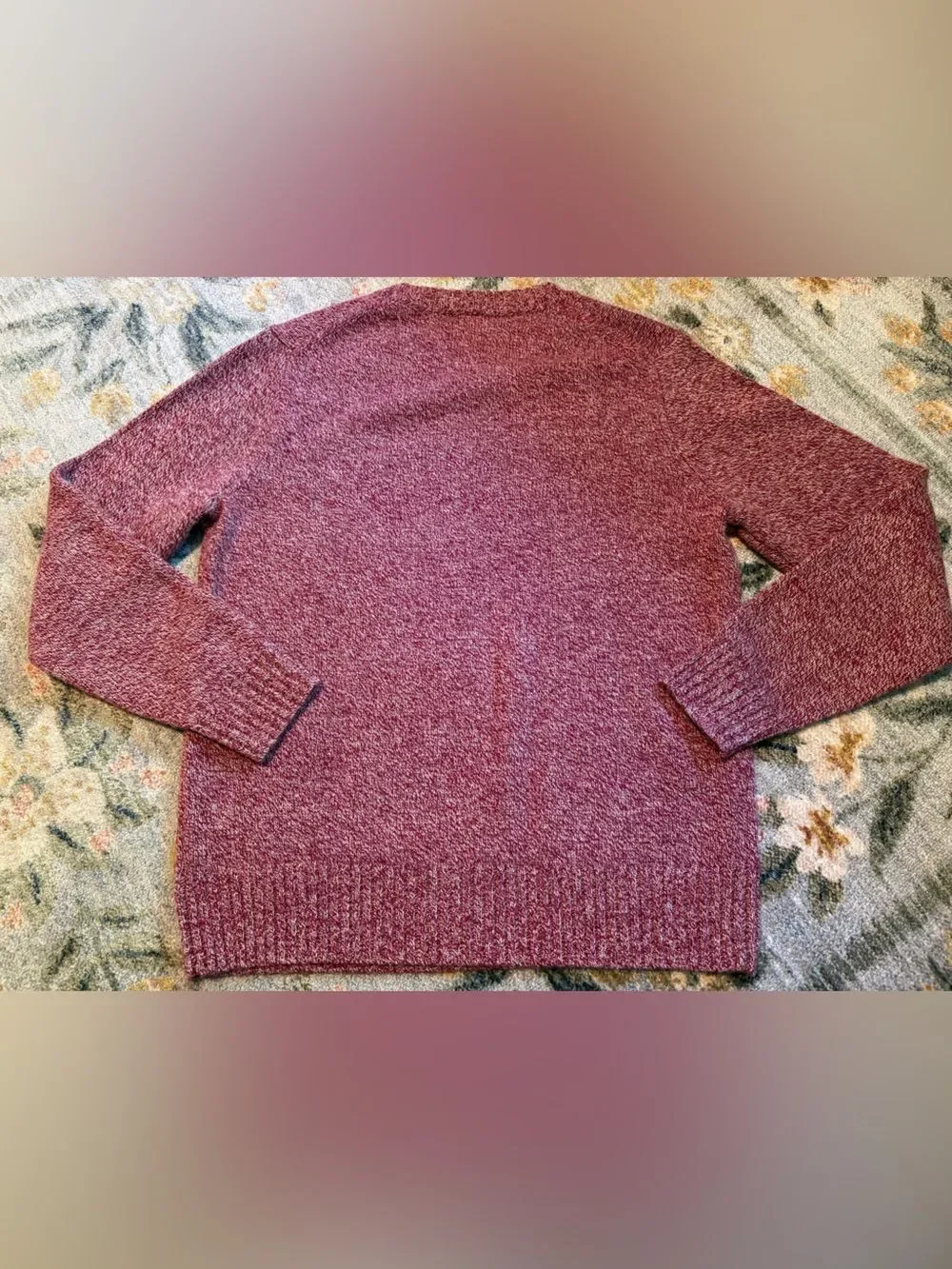 J. Crew Men’s Rugged Merino Marled Sweater size M